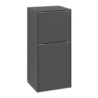 V&B Armoire latérale Subway 3.0 40x86x36,2cm, porte L/G monochrome, graphite