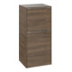 V&B Armoire latérale Subway 3.0 40x86x36,2cm, porte L/Gr alu brillant, Ariz. Oa-1