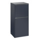 V&B Armoire latérale Subway 3.0 40x86x36,2cm, Porte L/Gr Alu brillant, Bleu marine-1