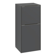 V&B Armoire latérale Subway 3.0 40x86x36,2cm, porte L/gr bleu volcan, rouge wine