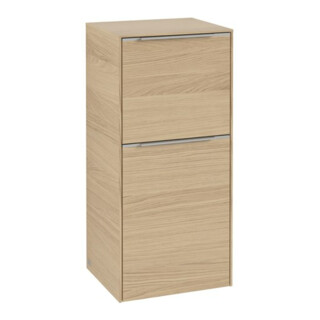 V&B Armoire latérale Subway 3.0 40x86x36,2cm, porte R/Gr alu brillant, Nord Oa
