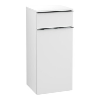 V&B Armoire latérale Venticello 40,4x86,6x37,2cm, à droite, grand chêne, blanc mat