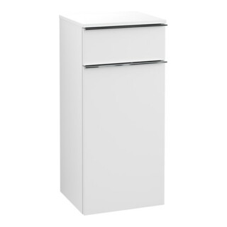 V&B Armoire latérale Venticello 40,4x86,6x37,2cm, gauche, gris clair, blanc mat