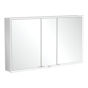 V&B Armoire miroir encastrée MY VIEW NOW 130x75x16,8cm, LED, 3 portes, avec capteur