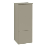 V&B Armoire moyenne avec éclairage latéral Antao 41,4x104x35,6cm, laqué blanc mat, bleu mat lacqué
