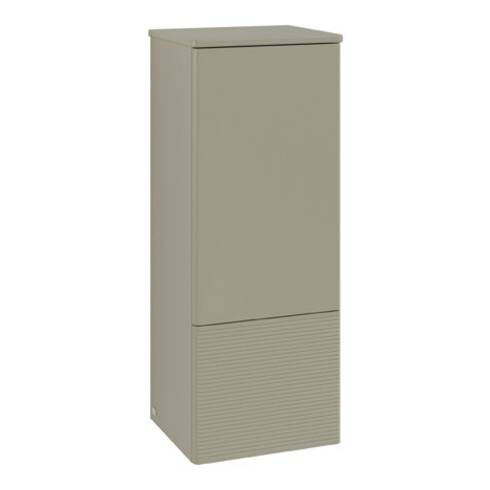 V&B Armoire moyenne avec structure de façade, charnière droite Antao 41,4x104x35,6cm, laque WBP, gris mat avec laque