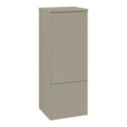 V&B Armoire moyenne avec structure de façade, charnière droite Antao 41,4x104x35,6cm, laque WBP, gris mat avec laque
