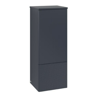 V&B Armoire moyenne avec structure de façade, charnière droite Antao 41,4x104x35,6cm, WBP Laqué, bleu moyen avec laqué
