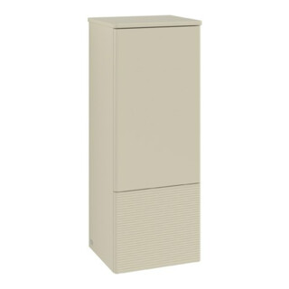 V&B Armoire moyenne avec structure de façade, charnière gauche Antao 41,4x104x35,6cm, WBP Lac, si Gr m Lac
