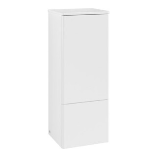 V&B Armoire moyenne sans structure de façade, charnière gauche Antao 41,4x104x35,6cm, WBP Lac, blanc avec Lac