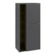 V&B Armoire moyenne Subway 3.0 57,4x120x36,2cm, porte droite/gauche mono., graphite-1