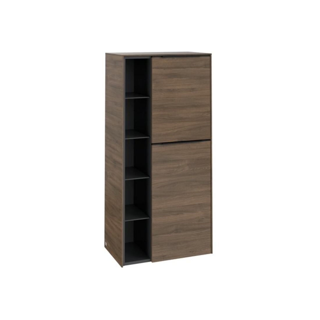 V&B Armoire moyenne Subway 3.0 57,4x120x36,2cm, porte droite/grise, Ariz. Oa