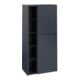 V&B Armoire moyenne Subway 3.0 57,4x120x36,2cm, porte droite/grise, bleu marine-1