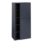 V&B Armoire moyenne Subway 3.0 57,4x120x36,2cm, porte droite/grise, bleu marine