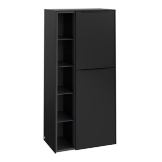 V&B Armoire moyenne Subway 3.0 57,4x120x36,2cm, porte droite/grise face avant, bleu volcan