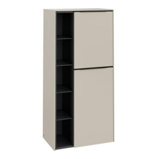 V&B Armoire moyenne Subway 3.0 57,4x120x36,2cm, porte droite/grise, gris cashmere