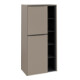 V&B Armoire moyenne Subway 3.0 57,4x120x36,2cm, porte gauche/grise bleu volcan, Taupe-1