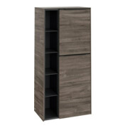 V&B Armoire murale Subway 3.0 57,4x120x36,2cm, porte droite/grise devant bleue, sans poignée