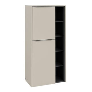 V&B Armoire murale Subway 3.0 57,4x120x36,2cm, porte gauche/grise AL, gris cachemire