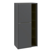 V&B Armoire murale Subway 3.0 57,4x120x36,2cm, porte gauche/grise, façade bleue