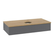 V&B Armoire sous lavabo avec structure de façade Antao 100x19x50cm, HL, WBP hon. Oa, A m Lac-4