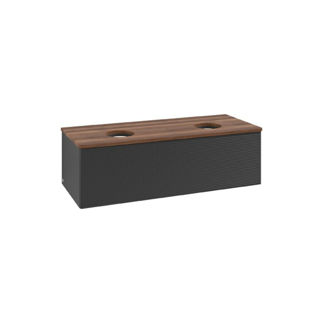 V&B Armoire sous lavabo avec structure de façade Antao 120x36x50cm, couleur WBP w. wal, bleu m Lac