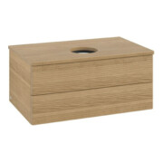 V&B Armoire sous lavabo avec structure de façade Antao 80x36x50cm, couleur WBP chêne miel