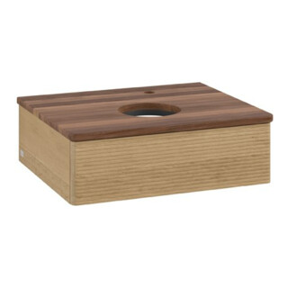 V&B Armoire sous lavabo avec structure frontale Antao 60x19x50cm, HL, WBP w. wal, hon. Oa