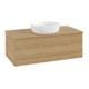 V&B Armoire sous lavabo sans structure de façade Antao 100x36x50cm, couleur WBP hon. chêne-3