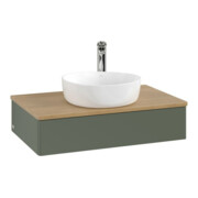 V&B Armoire sous lavabo sans structure de façade Antao 80x19x50cm, HL, WBP hon. Oa, le g. m Lac-3