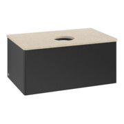 V&B Armoire sous lavabo sans structure de façade - Éclairage Antao 80x36x50cm, couleur WBP botti., bleu m Lac