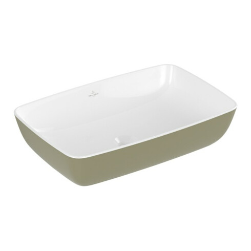 V&B Artis Lavabo à poser 58x38 cm, sans HLP, sans trop-plein, Sage Green