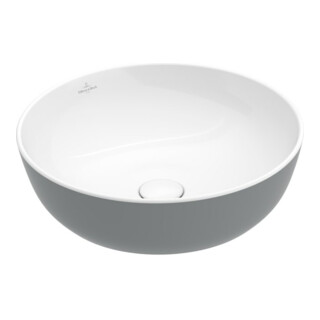 V&B Artis lavabo à poser d 43 cm, rond, sans robinet, sans trop-plein, French Lin.