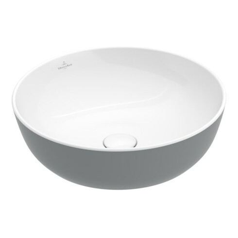 V&B Artis lavabo à poser d 43 cm, rond, sans robinet, sans trop-plein, French Lin.