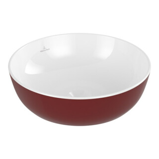 V&B Artis lavabo à poser d 43 cm, sans trop-plein, Bordeaux