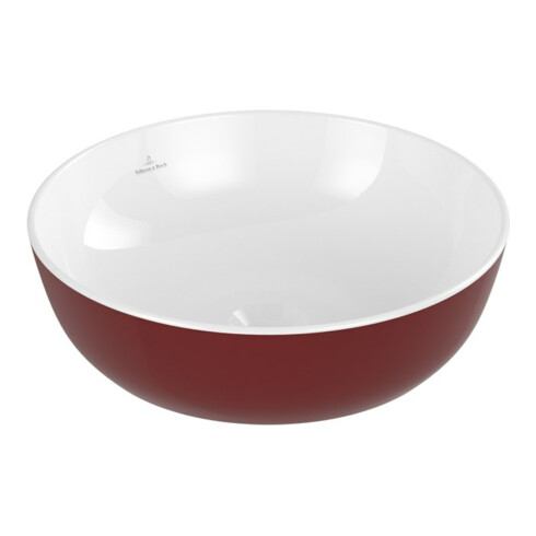 V&B Artis lavabo à poser d 43 cm, sans trop-plein, Bordeaux