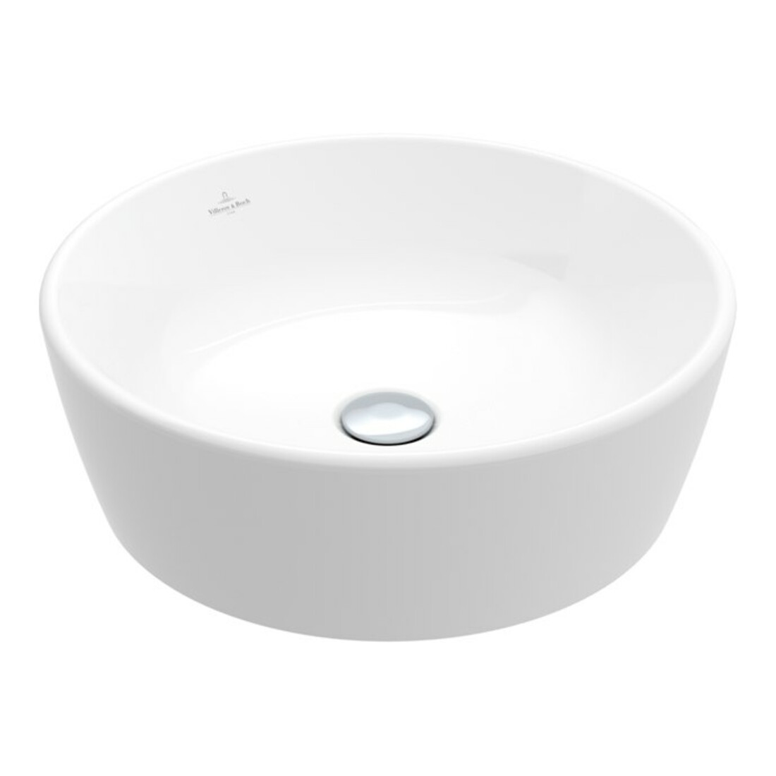 V&B Aufsatzwaschbecken Architectura d= 45cm, rund, mit Überlauf, weiß C-plus