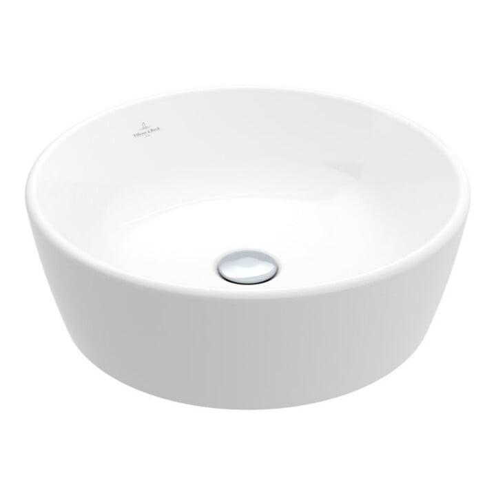 V&B Aufsatzwaschbecken Architectura d 45cm, rund, ohne Überlauf, weiß C-plus