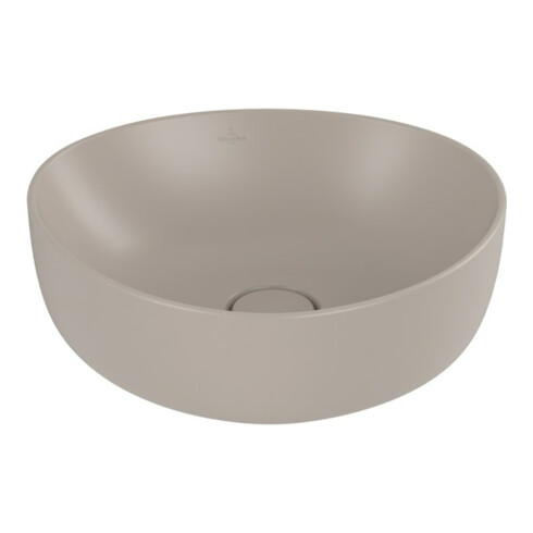 V&B Aufsatzwaschtisch ANTAO 40x39,5cm, asym., o. ÜL, almond C-plus