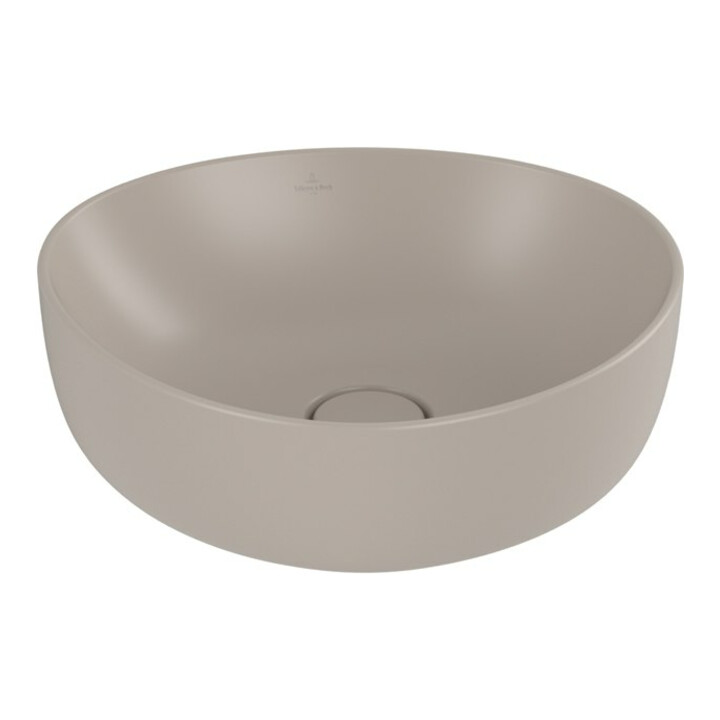 V&B Aufsatzwaschtisch ANTAO 40x39,5cm, asym., o. ÜL, almond C-plus
