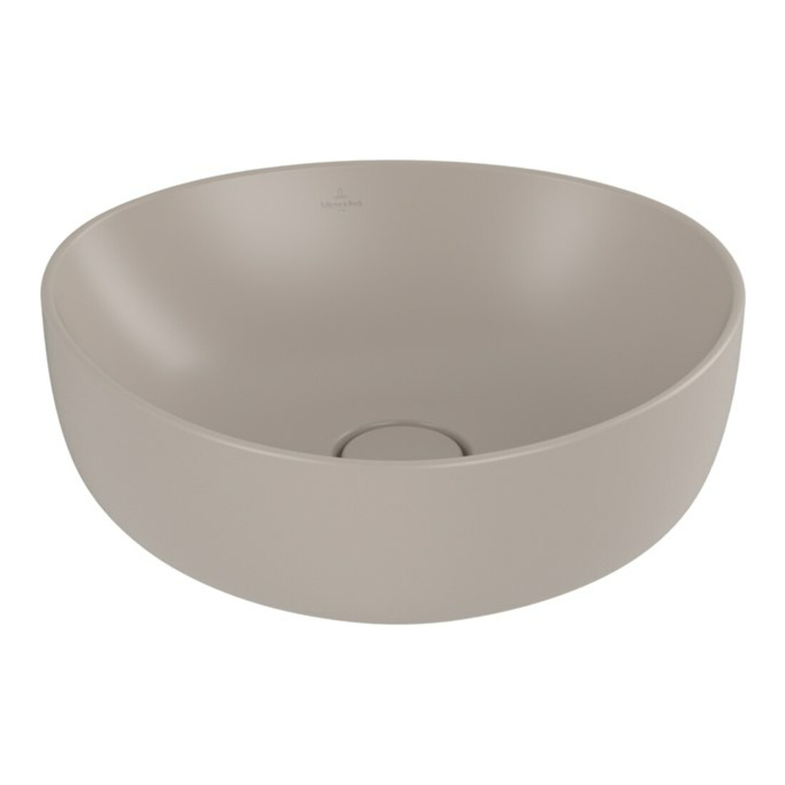 V&B Aufsatzwaschtisch ANTAO 40x39,5cm, asym., o. ÜL, almond C-plus