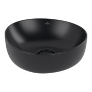 V&B Aufsatzwaschtisch ANTAO 40x39,5cm, asym., o. ÜL, P black C-plus