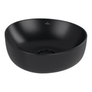 V&B Aufsatzwaschtisch ANTAO 40x39,5cm, asym., o. ÜL, P black C-plus-4