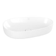 V&B Aufsatzwaschtisch ANTAO 65x40cm, asym., o. Überlauf, weiß C-plus