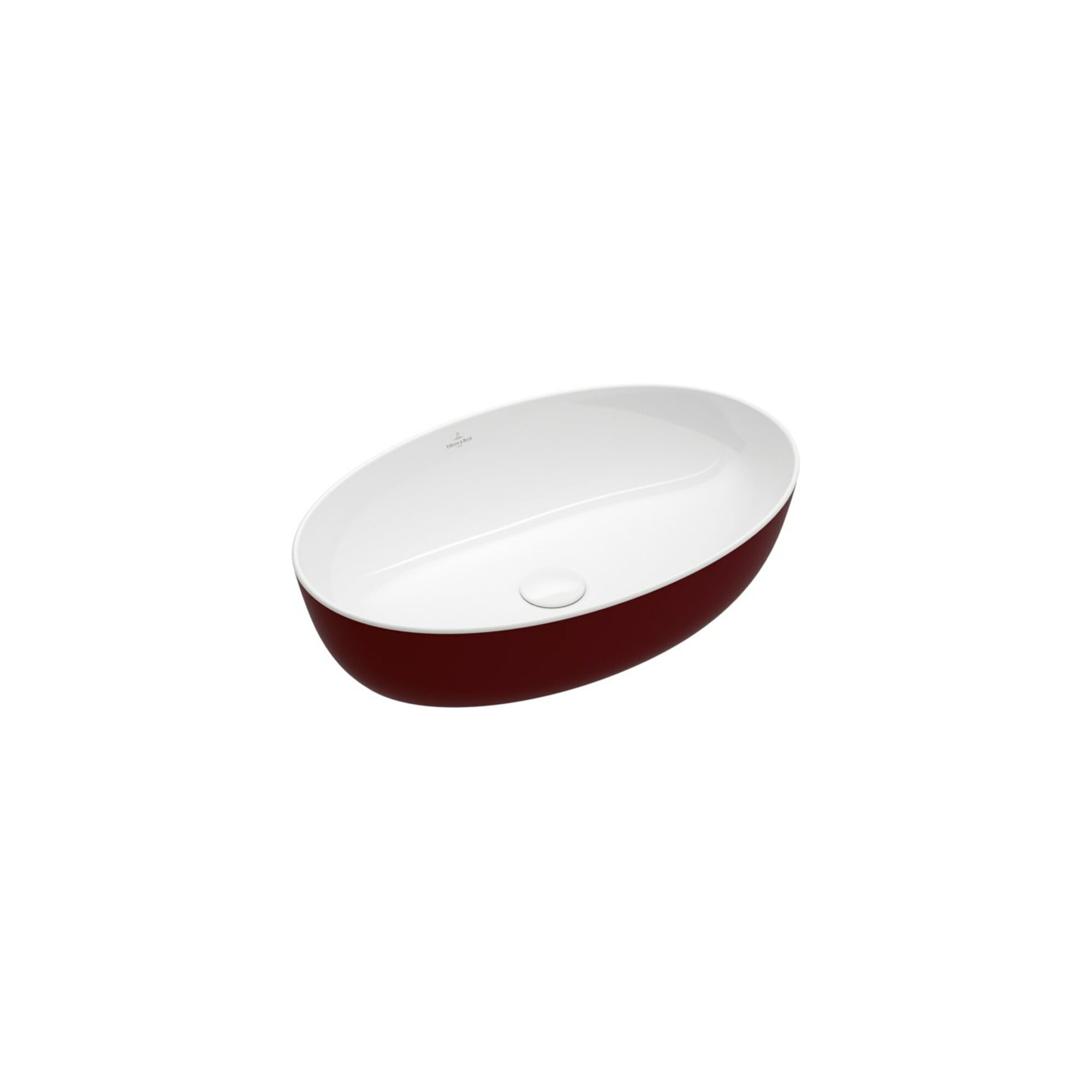 V&B Aufsatzwaschtisch Artis 61x41cm, o. HL, ohne Überlauf, Bordeaux ; Villeroy & Boch