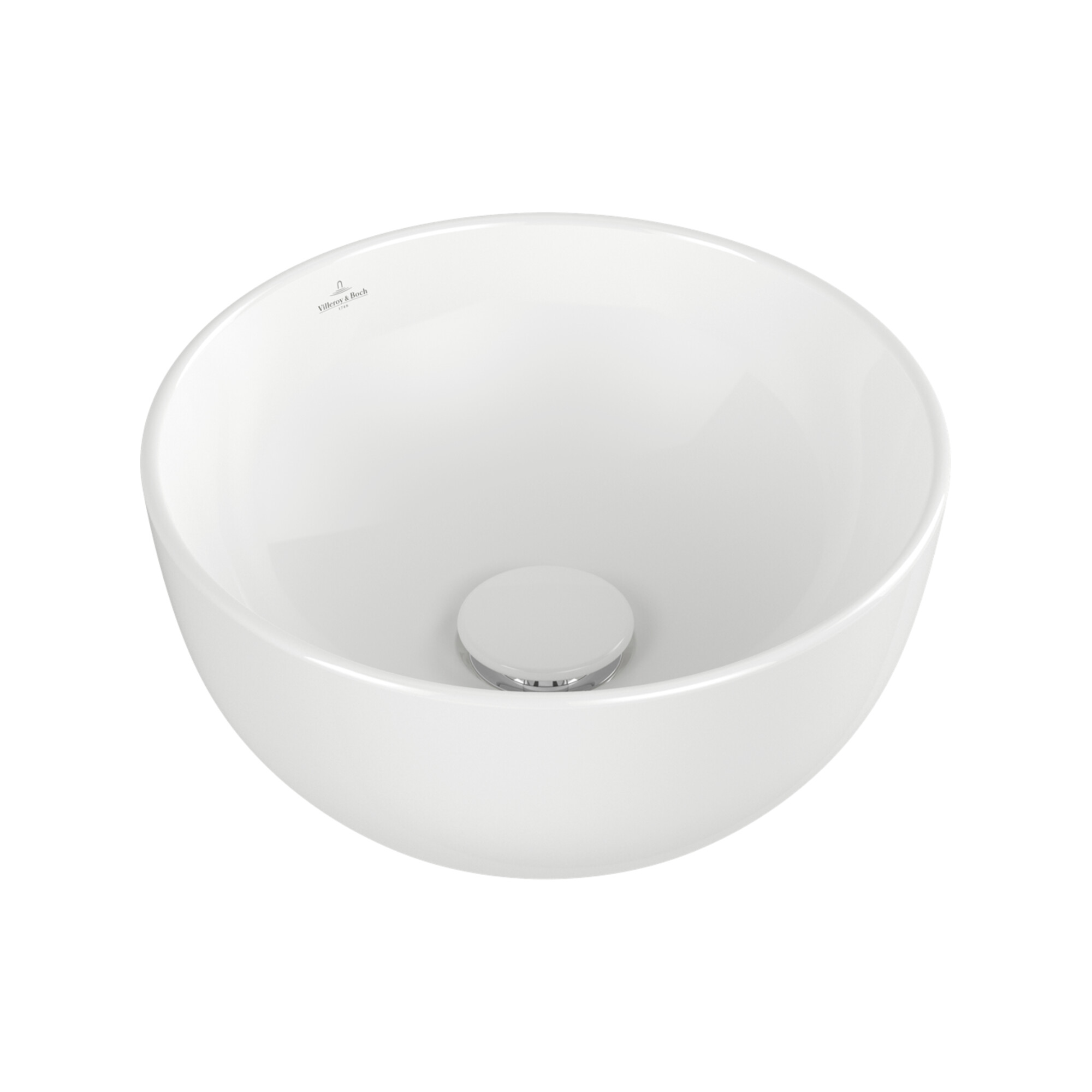 V&B Aufsatzwaschtisch Artis d 32,5cm, rd, o. Hahnloch, o. ÜL, Powder ; Villeroy & Boch