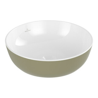 V&B Aufsatzwaschtisch Artis d 43cm, o. HL, ohne Überlauf, Sage Green