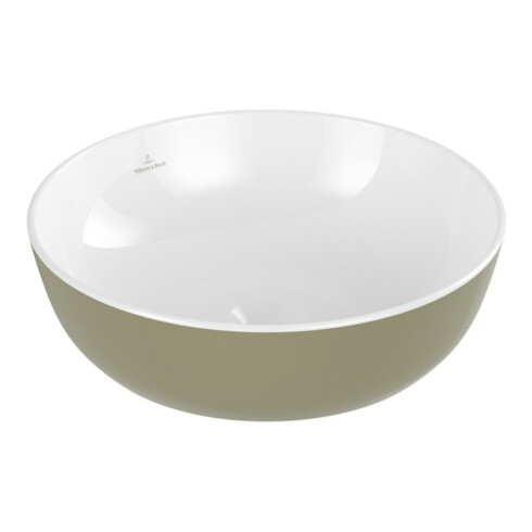 V&B Aufsatzwaschtisch Artis d 43cm, o. HL, ohne Überlauf, Sage Green