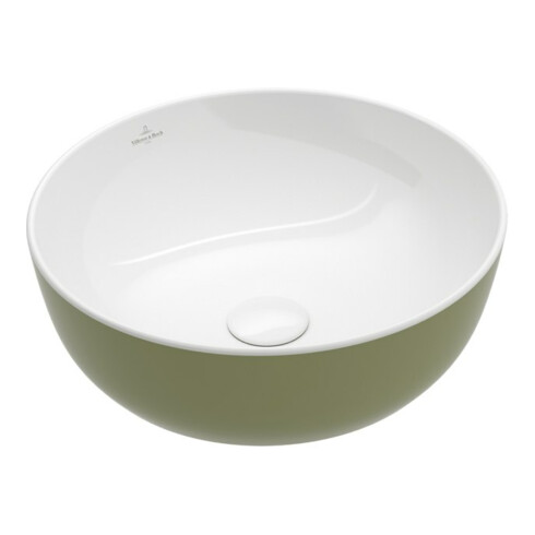V&B Aufsatzwaschtisch Artis d 43cm, o. HL, ohne Überlauf, Sage Green