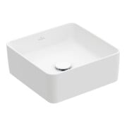 V&B Aufsatzwaschtisch Collaro 38x38cm, o Überlauf, stone white C-plus-3